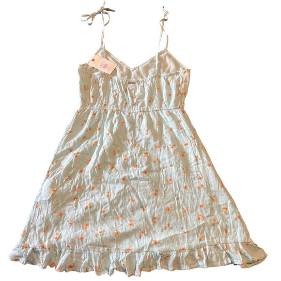 Billabong Heart Breaker Womens Blue Floral Sundress M lightweight Cottage Core - Picture 9 of 9